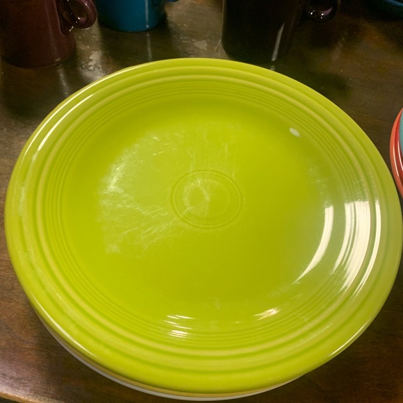(5) Fiestaware 10.5” Round Dinner Plates - Picture 4 of 6